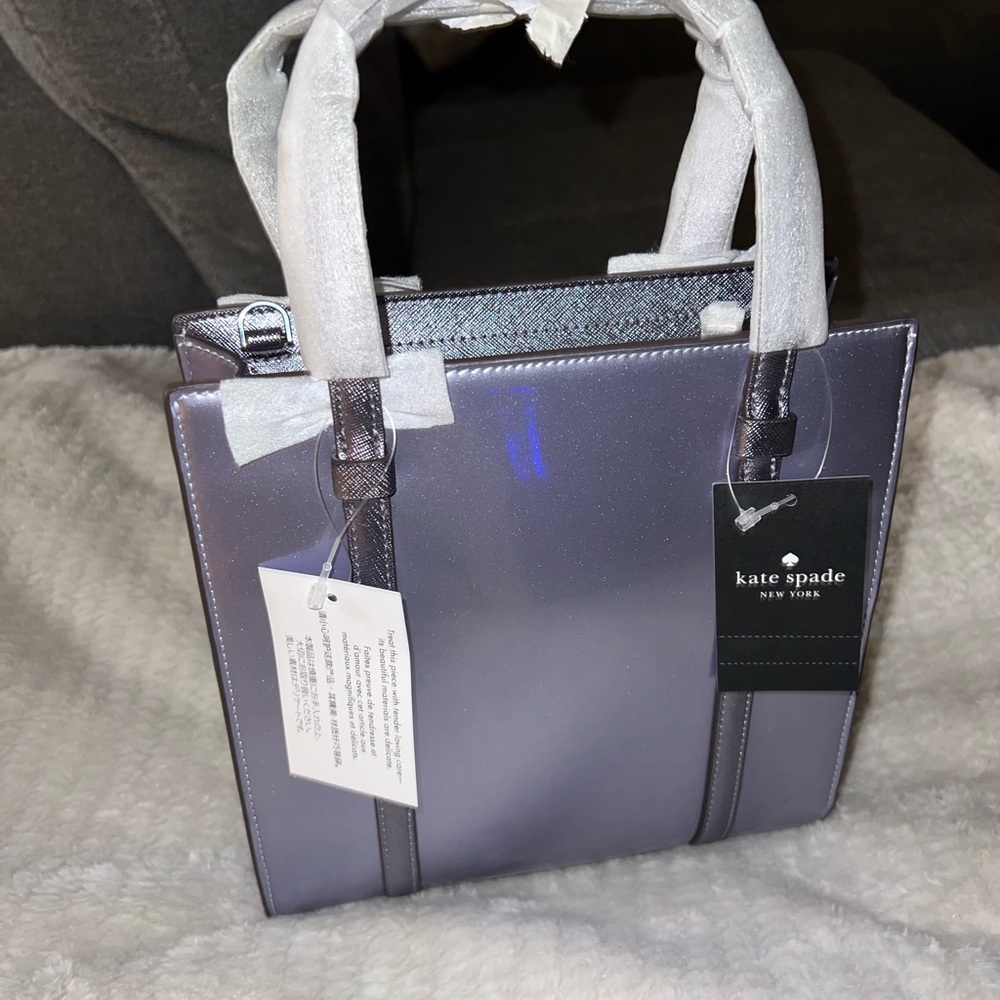 Kate Spade Shimmering Purple Tote NWT